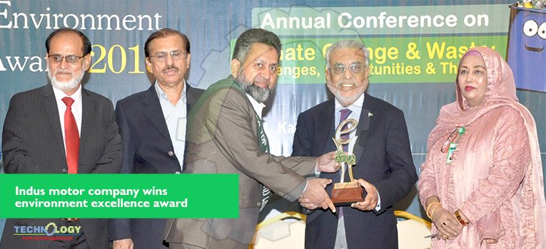 Indus Motor Company (IMC) has been awarded the 15th Annual Environment Excellence Award (AEEA) 