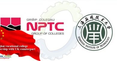 Shanghai vocational college partnership with UK counterpart