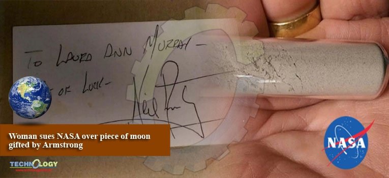 Woman sues NASA over piece of moon gifted by Armstrong