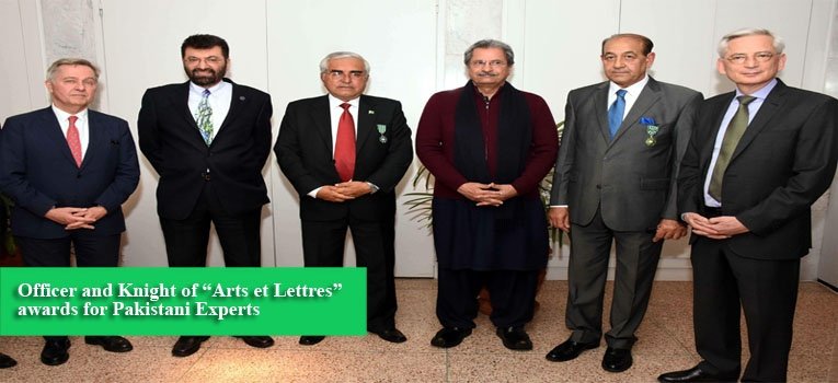 Officer and Knight of “Arts et Lettres” awards for Pakistani Experts