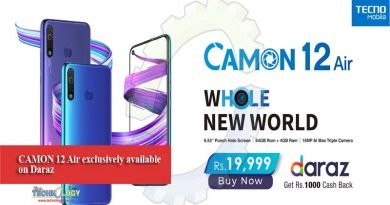 CAMON 12 Air exclusively available on Daraz