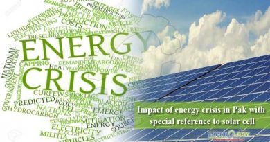 Impact of energy crisis in Pak with special reference to solar cell