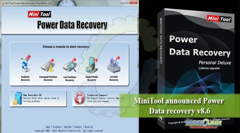 MiniTool announced Power Data recovery v8.6
