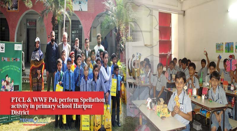 PTCL & WWF Pak perform Spellathon activity in primary school Haripur District