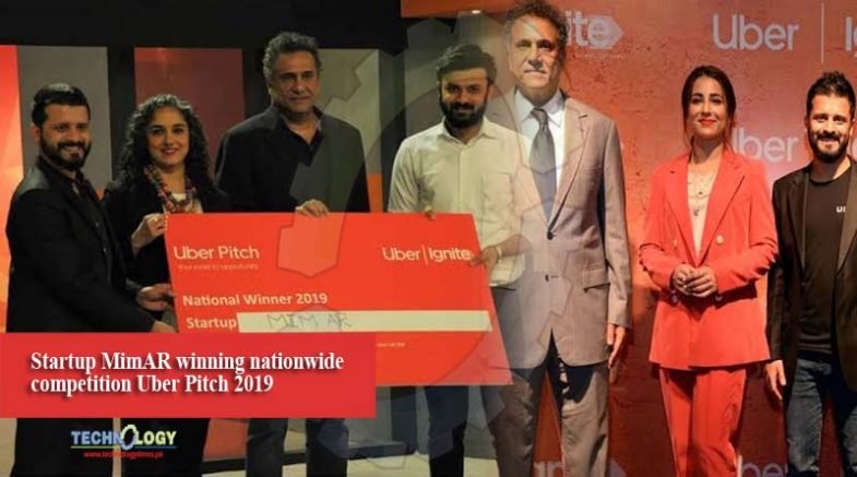 Startup MimAR winning nationwide competition Uber Pitch 2019