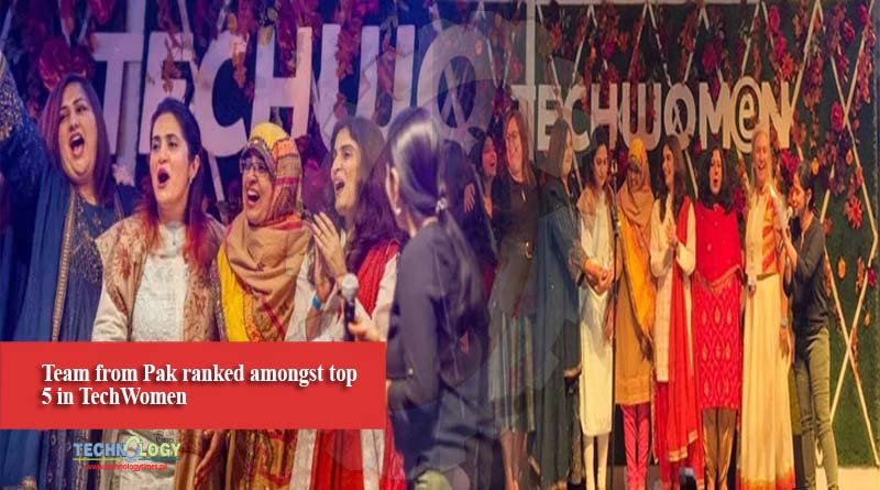 Team from Pak ranked amongst top 5 in TechWomen