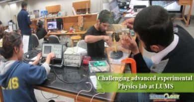 Challenging advanced experimental Physics lab at LUMS