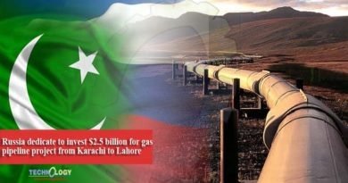 Russia dedicate to invest $2.5 billion for gas pipeline project from Karachi to Lahore