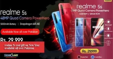 realme 5s real gift on New Year available all over Pakistan