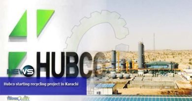 Hubco starting recycling project in Karachi