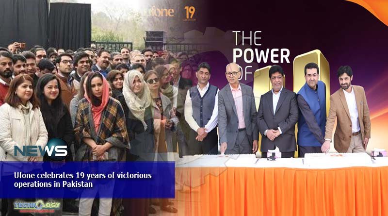 Ufone celebrates 19 years of victorious operations in Pakistan