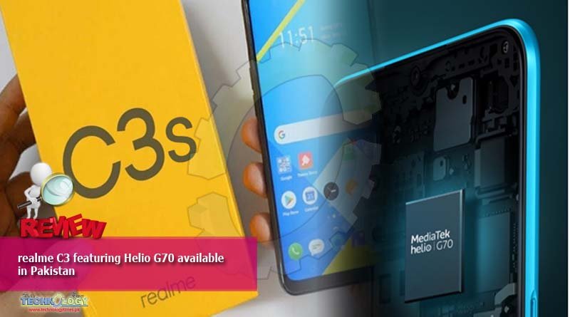 realme C3 featuring Helio G70 available in Pakistan