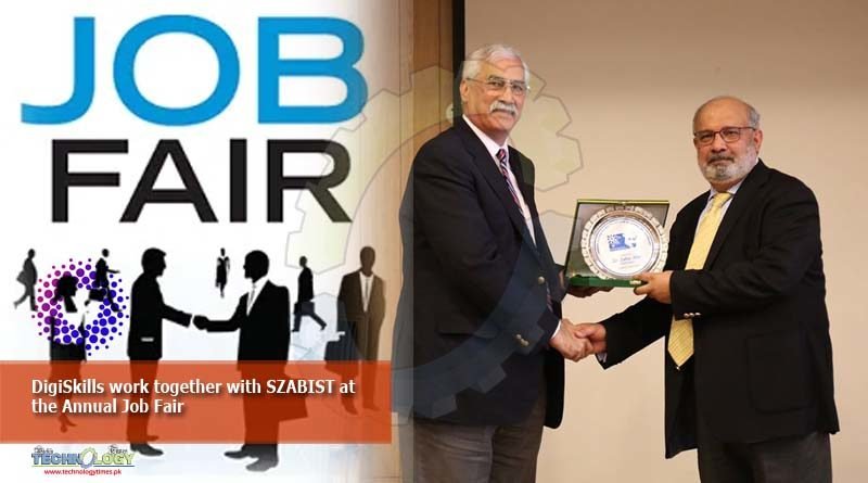 DigiSkills work together with SZABIST at the Annual Job Fair