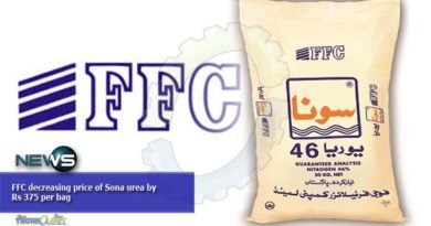 FFC decreasing price of Sona urea by Rs 375 per bag