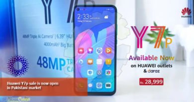 Huawei Y7p sale is now open in Pakistan