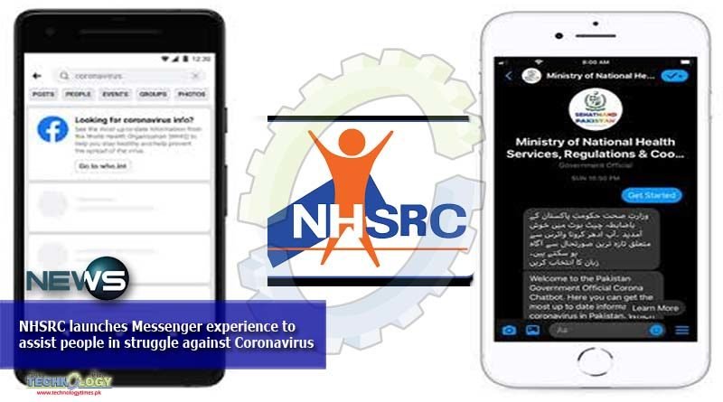 NHSRC launches Messenger experience to assist people in struggle against Coronavirus