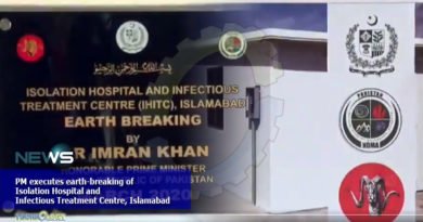 PM executes earth-breaking of Isolation Hospital and Infectious Treatment Centre at Islamabad