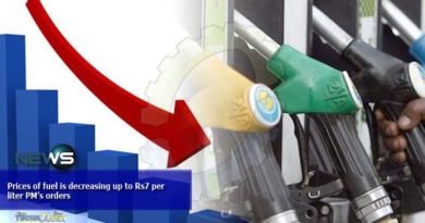 Prices of fuel is decreasing up to Rs7 per liter PM’s orders