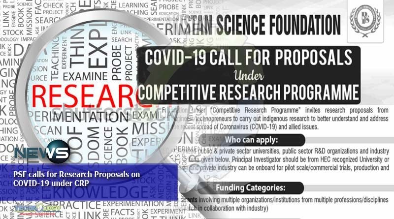 PSF calls for Research Proposals on COVID-19 under CRP