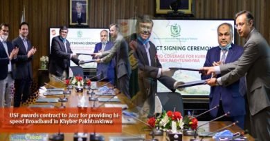 USF awards contract to Jazz for providing hi-speed Broadband in Khyber Pakhtunkhwa
