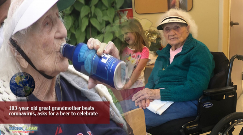 103-year-old great-great-grandmother beats coronavirus, asks for a beer to celebrate