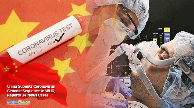 China Submits Coronavirus Genome Sequence to WHO, Reports 34 News Cases
