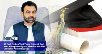 KP Govt Confers 'Best Young Scientist' And 'Best Young Investigator' Award In The Field Of Science And Technology