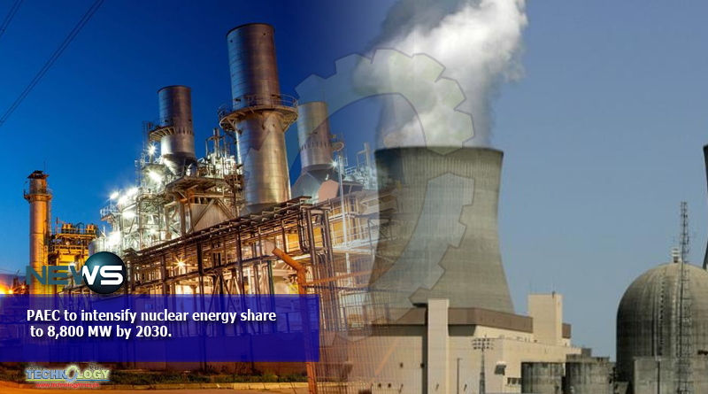PAEC to intensify nuclear energy share to 8,800 MW by 2030