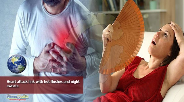 Heart attack link with hot flushes and night sweats