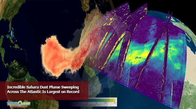 Incredible Sahara Dust Plume Sweeping Across The Atlantic Is Largest on Record