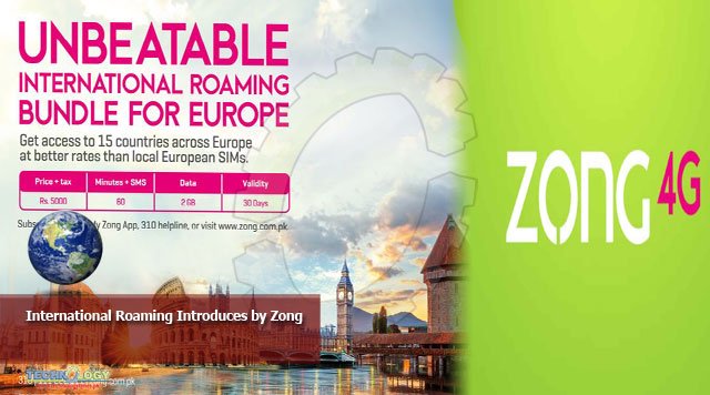 International Roaming Introduces by Zong
