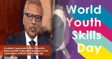 President-Congratulates-Vice-Chancellor-National-Skills-University-Islamabad-on-the-Celebrations-of-World-Youth-Skills-Day.
