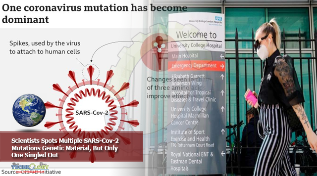 Scientists Spots Multiple SARS-Cov-2 Mutations Genetic Material, But Only One Singled Out