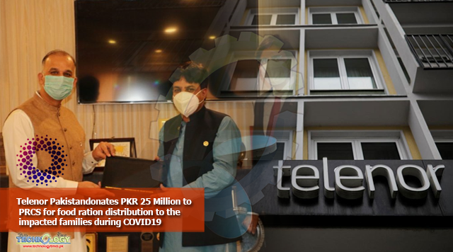 Telenor Pakistandonates PKR 25 Million to PRCS for food ration distribution to the impacted families during COVID19