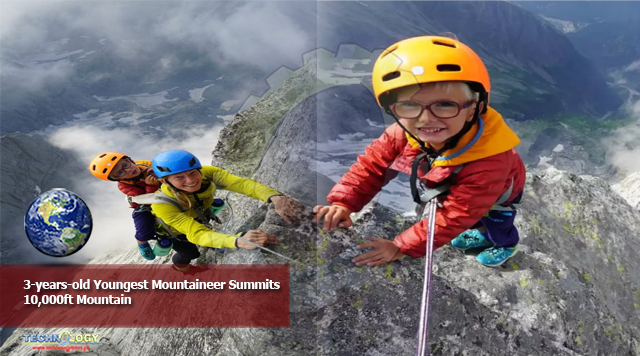3-years-old Youngest Mountaineer Summits 10,000ft Mountain