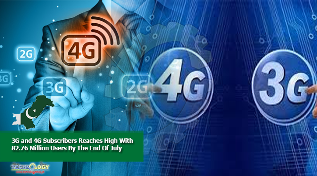 3G and 4G Subscribers Reaches High With 82.76 Million Users By The End Of July