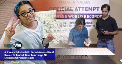 A 9 Years Pakistani Girl Sets Guinness World Record Of Fastest Time To Arrange All Elements Of Periodic Table