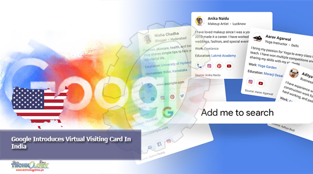 Google Introduces Virtual Visiting Card In India