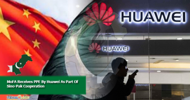 MoFA Receives PPE By Huawei As Part Of Sino-Pak Cooperation