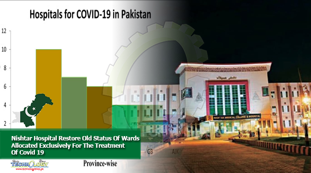 Nishtar Hospital Restore Old Status Of Wards Allocated Exclusively For The Treatment Of Covid 19