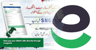 Now pay your SNGPL bills directly through Easypaisa