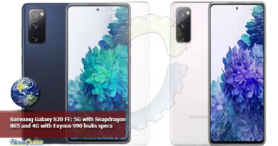 Samsung Galaxy S20 FE: 5G with Snapdragon 865 and 4G with Exynos 990 leaks specs