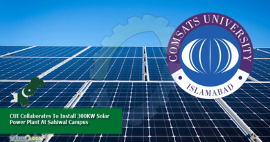 CUI Collaborates To Install 300KW Solar Power Plant At Sahiwal Campus