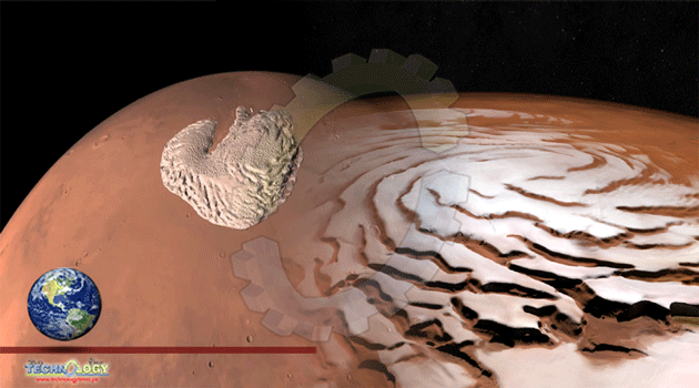  Martian Polar Ice Caps Receive Dry ice Due to Weather Change 