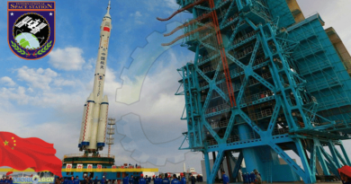 China's Long March-2F Rocket Carrying Shenzhou-13 Spacecraft